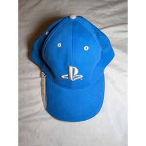 Vintage PlayStation Blue, Gray, And White Adjustable Hat